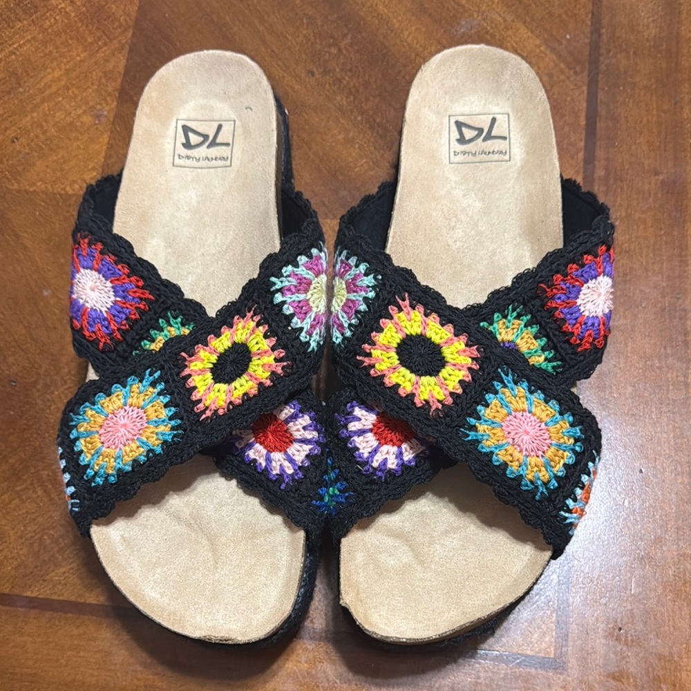 Dirty Laundry Black Sandals with Open Toe Design